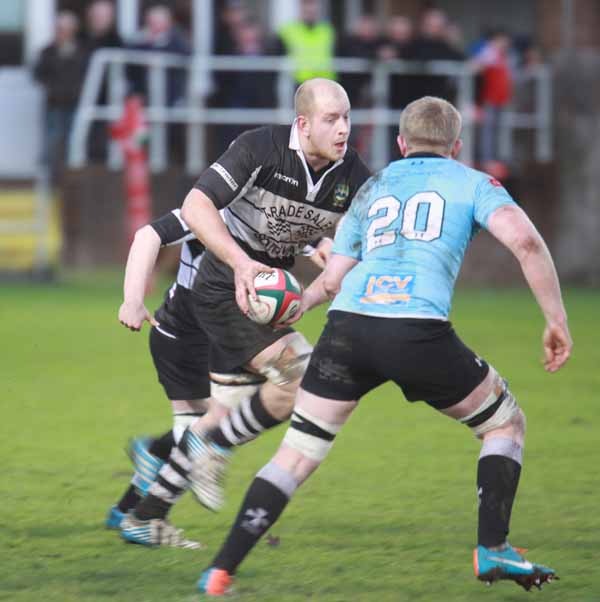 BONUS POINT: Phil Rees fumbled the ball over the line but Bedwas gained a bonus point