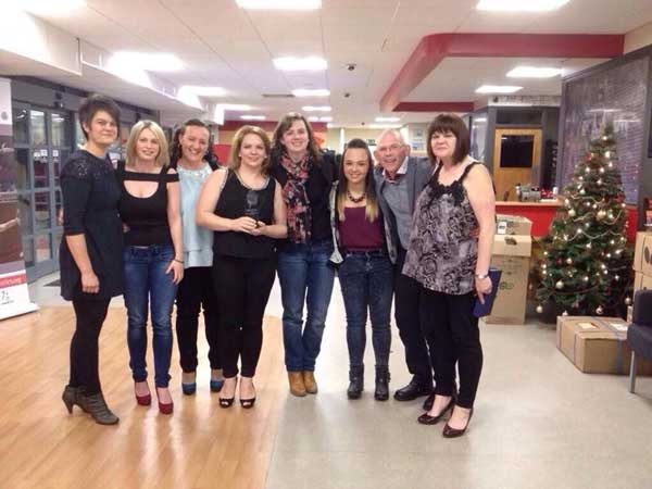 Staff and volunteers at Valleys Gymnastics Academy celebrate their success 