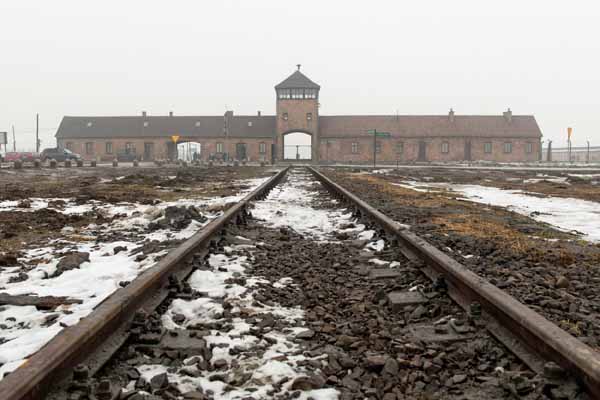 DEATH CAMP: The train track took victims right into Birkenau