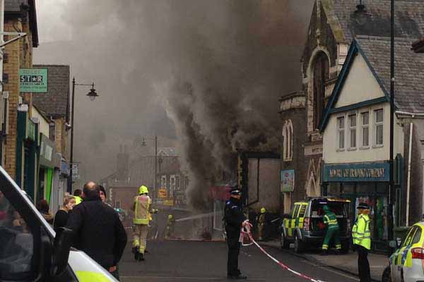 BLAZE: The fire on Newbridge High Street