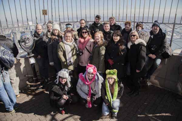 NEW YORK, NEW YORK: The students from Coleg Gwent