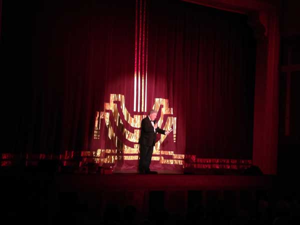 STAR-STUDDED: Roy Noble was compere at Newbridge Memo's opening gala