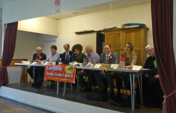 DEBATE: The Caerphilly candidates prepare to go head to head
