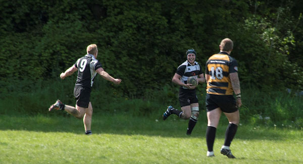 WINNERS: Gareth Jones scores for Blaenavon