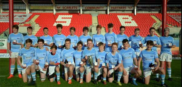 CHAMPIONS: The winning Islwyn Schools squad
