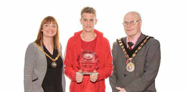 Cllr Kerry Jones, Gavin Gwynne and Cllr David Carter (l-r)