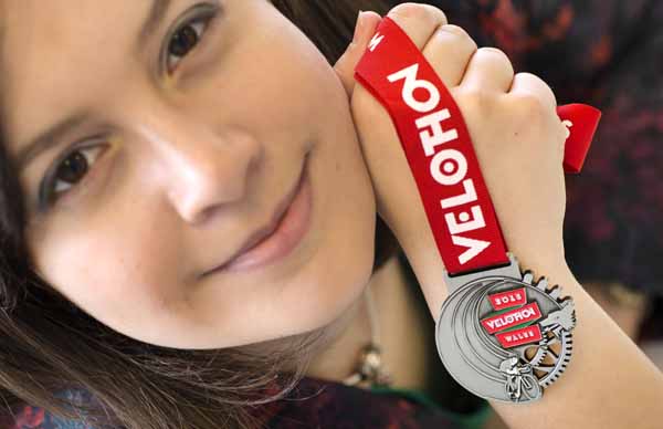 WINNER: Simone Williams with her winning medal design