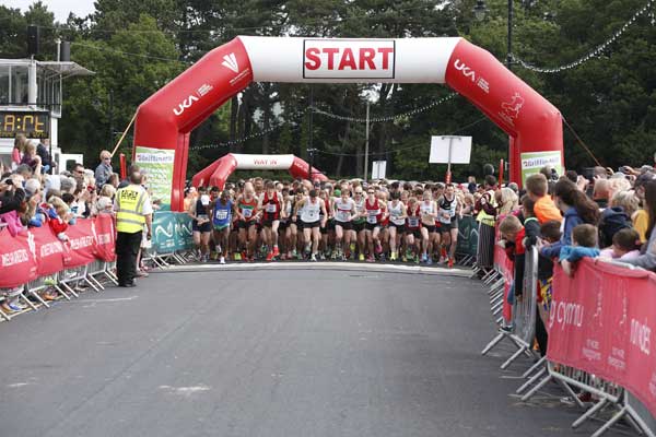 ON YOUR MARKS: Over two thousand people ran the Caerphilly 10k 2015
