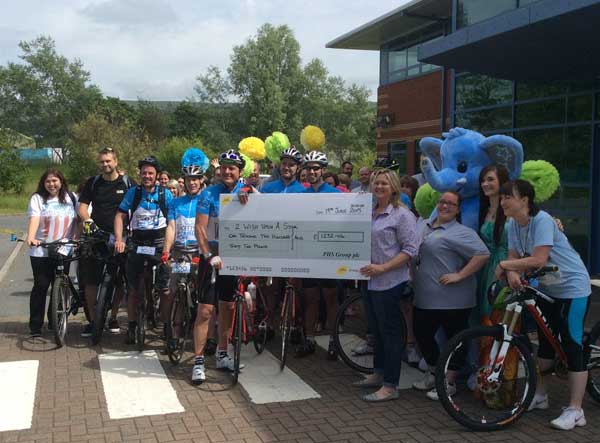 CHALLENGE: PHS staff completed a 100 mile bike ride 