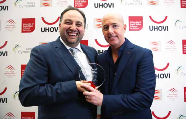 AWARD: Wynne Evans with Phil Carter