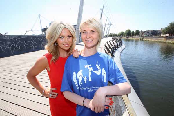 INSPIRATION: Hollie Bailey (right) with broadcaster Sarra Elgan