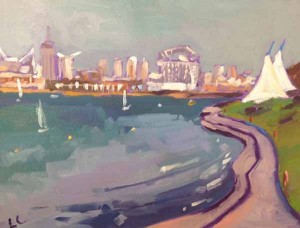 Cardiff Bay from the barrage 