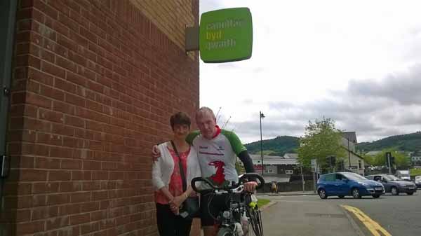 TEAM: Rita and Christopher Daniel at Caerphilly Job Centre