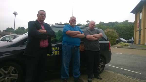 ANGRY: Caerphilly Taxi Drivers’ Association claim “inconsistent” checks are ruining their trade
