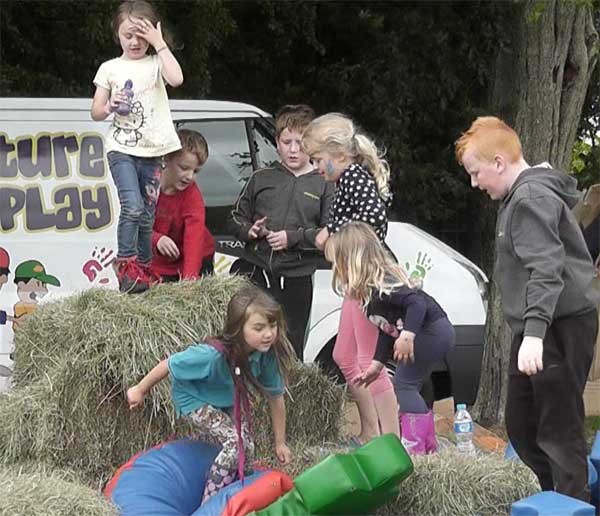PLAY TIME: Children enjoy the activities put on by GAVO at Morgan Jones Park 