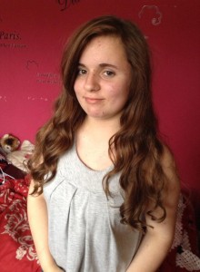CHOPPED OFF: Caitlin Innes is having her her cut for charity
