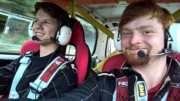 ON FORM: Aaron Jones (left) and Josh Jones enjoy the rally