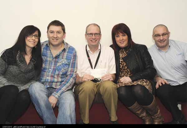 FUNDRAISERS: Sophie&rsquo;s family with Dr Dirk Wilson, consultant paediatric cardiologist