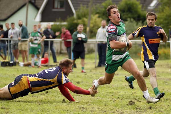 Caerphilly's Joe Haley was named man of the match