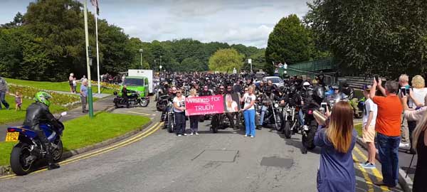 RIDE-OUT: Bikers pay their respects to Trudy Jones 