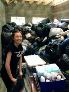 Phoebe Pritchard volunteering in Newbridge
