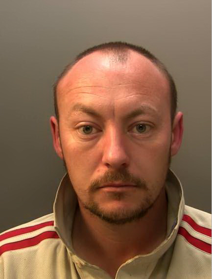 WARPED: Gareth Harding chuckled as he attempted to rape his victim