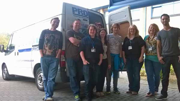 THANK YOU: Volunteers from Welsh ICE helped sort donations 