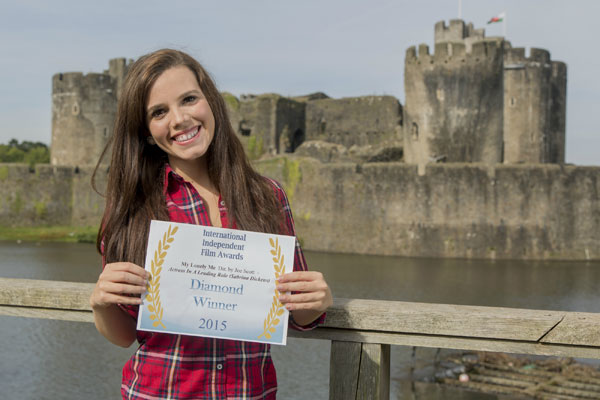 AMAZED: Sabrina Dickens won the best actress award for her first lead role in a feature film