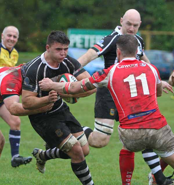 NO ENTRY: James Sawyer attempts to break for Bedwas. Picture by Robert Guy 