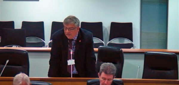 DENIAL: Cllr Ken James said Labour do not support building on greenfield sites