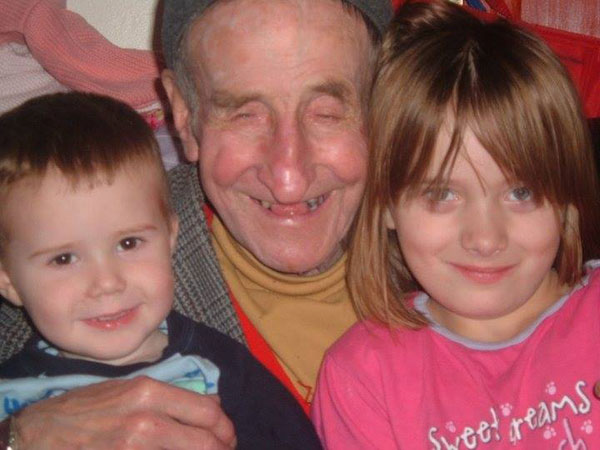 RIP: Gerald Sullivan with Matthew Wheaton's children, Troy and Kayla