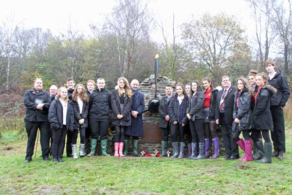 REMEMBERED: St Martin’s pupils helped build the memorial. Picture by joanneburgessphotography.com