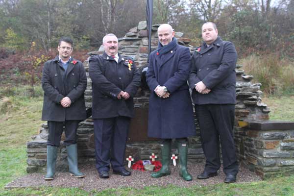From left to right: GE's Viv Brown, David Birnie, Matthew Ferris and Father Gareth Coombes.Picture by <a href="http://joanneburgessphotography.com/" target="_blank">joanneburgessphotography.com</a>