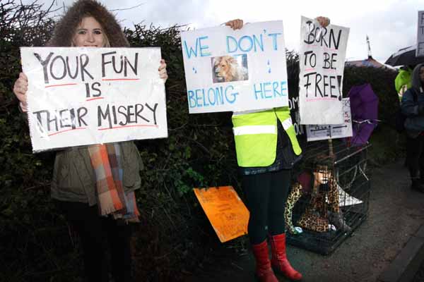 PROTEST: Local residents as young as 14 joined the demonstrations
