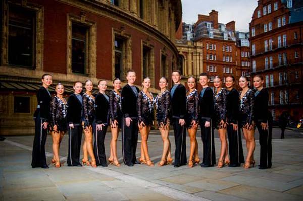 THRILLER: The group from New Cottage Dance Centre outside the Royal Albert Hall in London