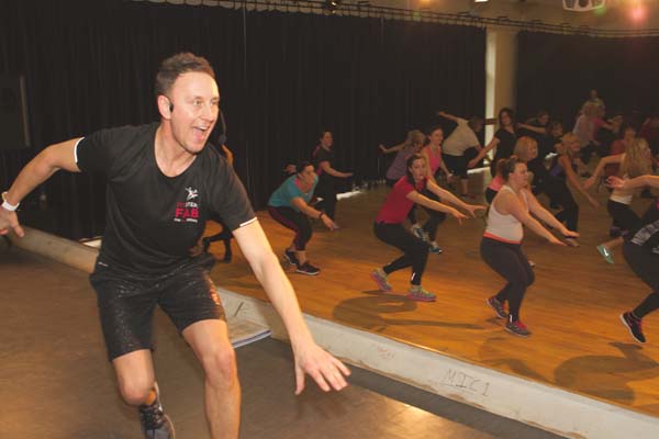 Strictly's Ian Waite demonstrates dance moves