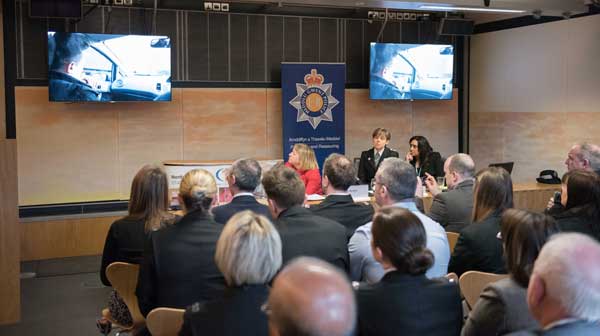 A showing of the 'Lethal High' lesson plan at the launch in Cardiff