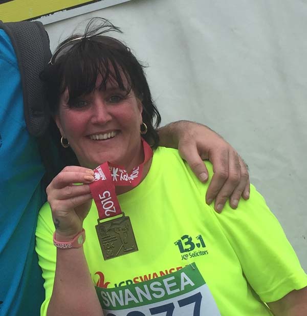 Anita Harper is running to raise money for the Wales Air Ambulance