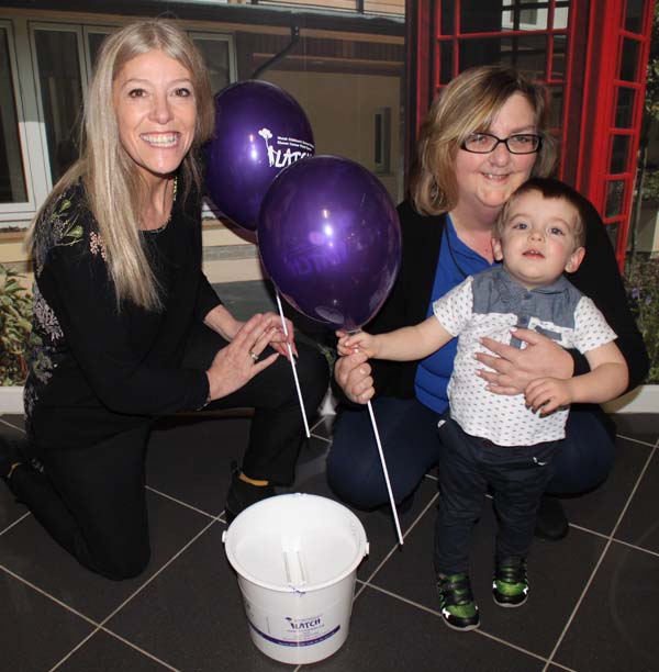 Left to right - Allie Price from LATCH, Gill Hopkins from United Welsh and her grandson Sam