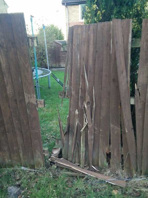 The latest crash saw this Pant Llygodfa property's fence destroyed