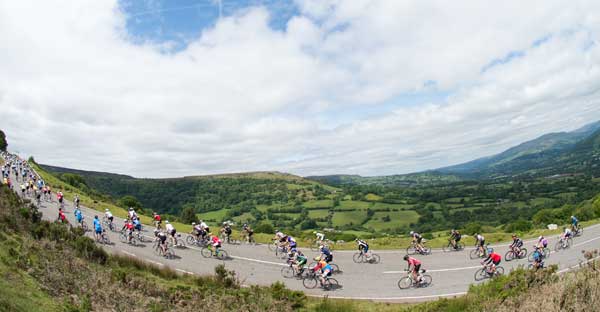 Cyclists tackle last year's Velothon Wales, which split public opinion