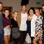 BEAMING: (L-R) Ollie Page, Sam Howells, Ella Perry, Alyn Johnson, Sue Jones, Zoe Jones and Jonathan Smith enjoy their awards