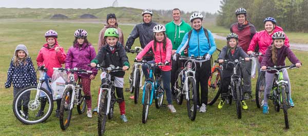 More than 50 cyclists turned out for the Caerphilly Family Fun Day, despite the poor conditions