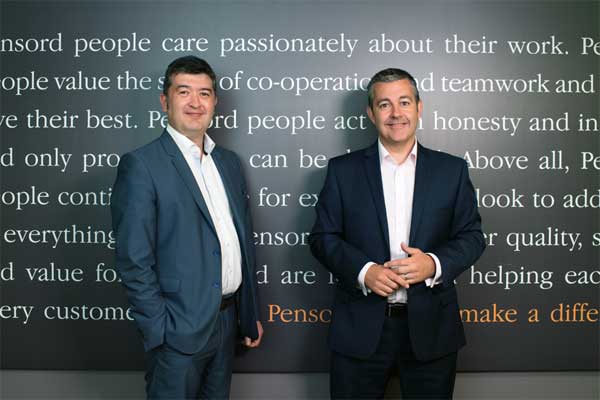 Pensord Press Managing Director Darren Coxon (right) and Operations Director Karl Gater