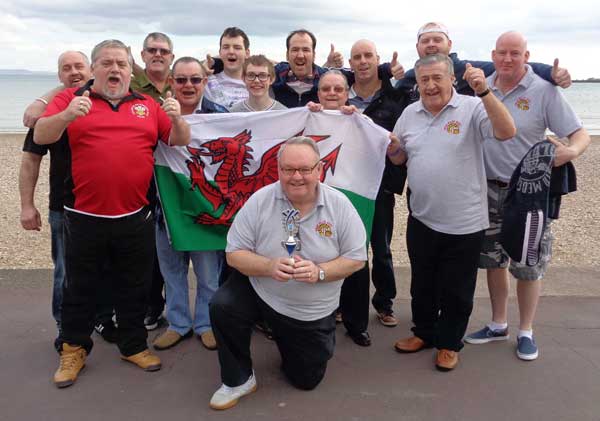 Back row (L-R): Andrew Raymond, Adrian Gale, Lloyd Packham, John Coles, Ray Bright, Craig Wickham, Simon Wickham. Front row (L-R): Phil Thomas, Steven Horne, Hywl Nightingale, Alfie Grainger, Jim Cartwright, (kneeling) Michael Davies, captain.