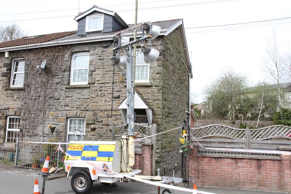 The house on Nelson Road, which is opposite Ystrad Mynach railway station