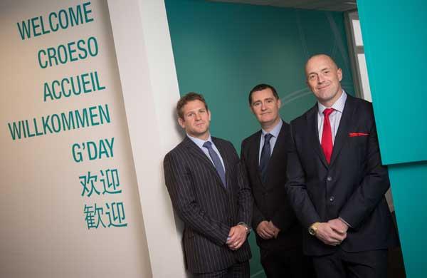 (Left to right) Stuart McAllister, Sales Director Europe, Gerry Boyle, Operations Director, and Graham Ewart
