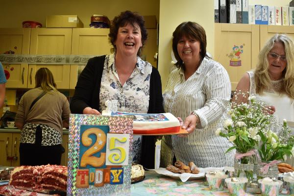 ANNIVERSARY: Jane Weeks, left, Operational Director in South Wales for Action for Children and Judith Kirkby, Children Services Manager for Caerphilly Children’s Centre