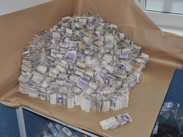 £1.2m of cash was seized during the operation