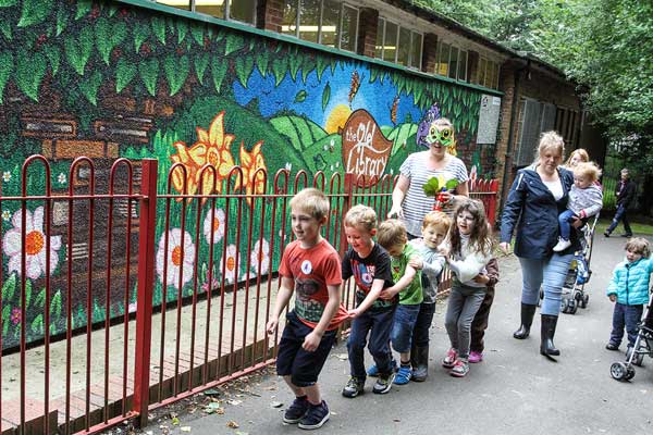 Children aged five and under toddle for charity. Photo from JoanneBurgessPhotography.com
